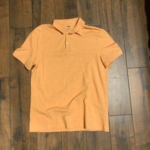 H&M men's polo shirt tee M orange